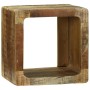 Unidad de Televisión 2 pcs Marrón Madera maciza de mango rugosa