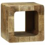 Unidad de Televisión 2 pcs Marrón Madera maciza de mango rugosa