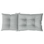 Cojines para silla respaldo alto 2 uds tela gris claro melange