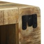 Unidad de Televisión 2 pcs Marrón Madera maciza de mango rugosa