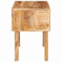 Mesas auxiliares 40 x 32 x 46 cm madera maciza de mango