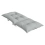 Cojines para silla respaldo alto 6 uds tela gris claro melange
