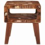 Mesas auxiliares con estante Multicolor madera maciza reciclada