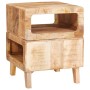 Mesas auxiliares Marrón 40 x 40 x 49 cm madera maciza de mango