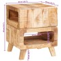 Mesas auxiliares Marrón 40 x 40 x 49 cm madera maciza de mango