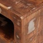 Mesas auxiliares con estante Multicolor madera maciza reciclada