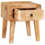 Mesas auxiliares Marrón 40 x 32 x 46 cm madera maciza de mango