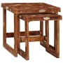 Mesas auxiliares Multicolor madera maciza reciclada