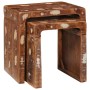 Mesas auxiliares Multicolor madera maciza reciclada