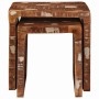 Mesas auxiliares Multicolor madera maciza reciclada