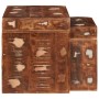 Mesas auxiliares Multicolor madera maciza reciclada