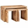 Mesas Nido 3 pcs madera maciza de mango