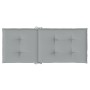 Cojines para silla respaldo alto 2 uds tela gris claro melange