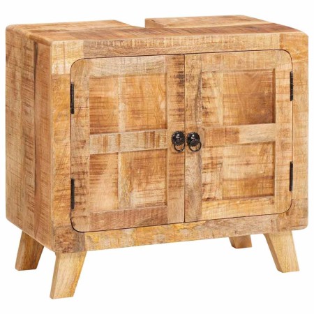Gabinete de Baño Madera de mango maciza y madera contrachapada