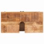 Gabinete de Baño Madera de mango maciza y madera contrachapada