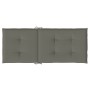 Cojines para silla respaldo alto 4 uds tela gris oscuro melange