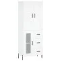 Aparador alto madera contrachapada blanco 69,5x34x180 cm de vidaXL, Aparadores - Ref: Foro24-3199945, Precio: 171,82 €, Descu...