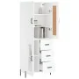 Aparador alto madera contrachapada blanco 69,5x34x180 cm de vidaXL, Aparadores - Ref: Foro24-3199945, Precio: 171,82 €, Descu...