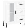 Hohes weißes Sperrholz-Sideboard 69,5 x 34 x 180 cm von vidaXL, Sideboards - Ref: Foro24-3199945, Preis: 176,58 €, Rabatt: %