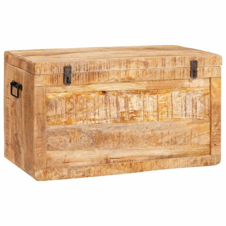 Caja de Almacenamiento Marrón madera maciza de mango
