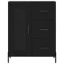 Hohes schwarzes Sperrholz-Sideboard 69,5 x 34 x 180 cm von vidaXL, Sideboards - Ref: Foro24-3199946, Preis: 191,11 €, Rabatt: %