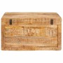 Caja de Almacenamiento Marrón madera maciza de mango