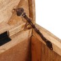 Caja de Almacenamiento Marrón madera maciza de mango