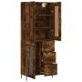 Tall smoked oak plywood sideboard 69.5x34x180 cm by vidaXL, Sideboards - Ref: Foro24-3199950, Price: 171,65 €, Discount: %