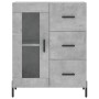 Tall plywood gray concrete sideboard 69.5x34x180 cm by vidaXL, Sideboards - Ref: Foro24-3199949, Price: 168,78 €, Discount: %