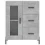 Tall plywood gray concrete sideboard 69.5x34x180 cm by vidaXL, Sideboards - Ref: Foro24-3199949, Price: 166,73 €, Discount: %