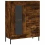 Tall smoked oak plywood sideboard 69.5x34x180 cm by vidaXL, Sideboards - Ref: Foro24-3199950, Price: 171,65 €, Discount: %