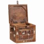 Caja de Almacenamiento Multicolor madera maciza reciclada