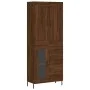 Hohes Sideboard aus braunem Eichensperrholz, 69,5 x 34 x 180 cm von vidaXL, Sideboards - Ref: Foro24-3199952, Preis: 177,56 €...