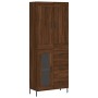 Tall oak brown plywood sideboard 69.5x34x180 cm by vidaXL, Sideboards - Ref: Foro24-3199952, Price: 179,83 €, Discount: %