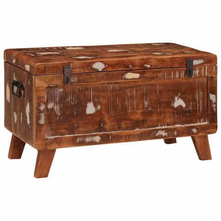 Caja de Almacenamiento 70 x 35 x 40 cm madera maciza reciclada