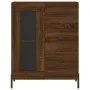 Hohes Sideboard aus braunem Eichensperrholz, 69,5 x 34 x 180 cm von vidaXL, Sideboards - Ref: Foro24-3199952, Preis: 177,56 €...