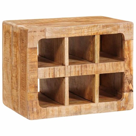 Estante de Vino Marrón 44 x 30 x 35 cm madera maciza de mango
