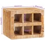 Estante de Vino Marrón 44 x 30 x 35 cm madera maciza de mango