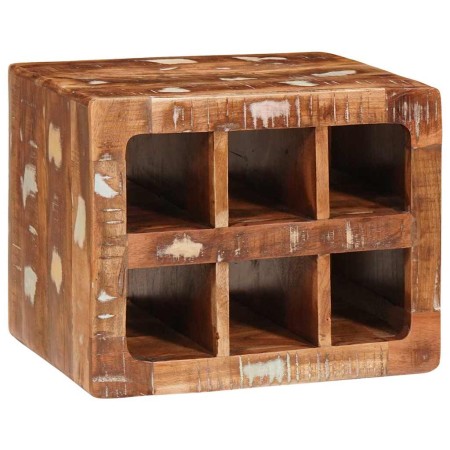 Estante de Vino Marrón 44 x 30 x 35 cm Madera recuperada sólida