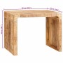 Mesa Auxiliar Marrón 60 x 35 x 45 cm madera maciza de mango