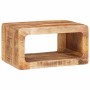 Mesas de noche 45 x 30 x 24 cm madera maciza de mango