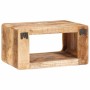 Mesas de noche 45 x 30 x 24 cm madera maciza de mango