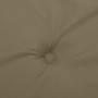 Cojines silla respaldo alto 4 uds tela taupe melange 120x50x4cm