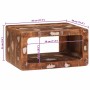 Mesas de noche 45 x 30 x 24 cm madera maciza reciclada