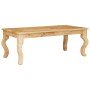 Mesa de Café Marrón 100 x 55 x 40 cm madera maciza de mango