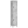 Betongraues Sperrholz-Sideboard 34,5 x 34 x 180 cm von vidaXL, Sideboards - Ref: Foro24-3200149, Preis: 113,21 €, Rabatt: %