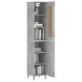 Betongraues Sperrholz-Sideboard 34,5 x 34 x 180 cm von vidaXL, Sideboards - Ref: Foro24-3200149, Preis: 113,21 €, Rabatt: %