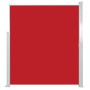 Toldo lateral de jardín o terraza 160x300 cm rojo