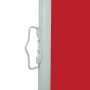Toldo lateral de jardín o terraza 160x300 cm rojo