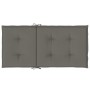 Cojines para silla respaldo bajo 6 ud tela gris oscuro melange